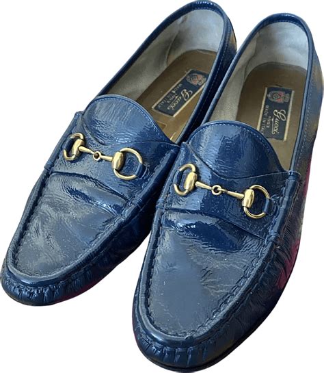 gucci loafers navy|gucci fluffy loafers.